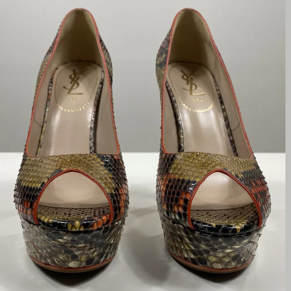 Yves Saint Laurent Palais Python Platform Pump 8.5 - image 3